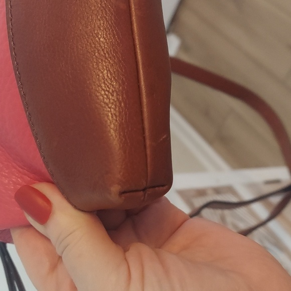 Fossil Leather Crossbody in Brown and Pink EUC BOGO SALE! - Picture 11 of 13